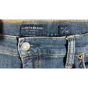 Lucky Brand Straight Leg Dark Wash Blue Denim Jeans Men's Size 40x30‎ (42x29)